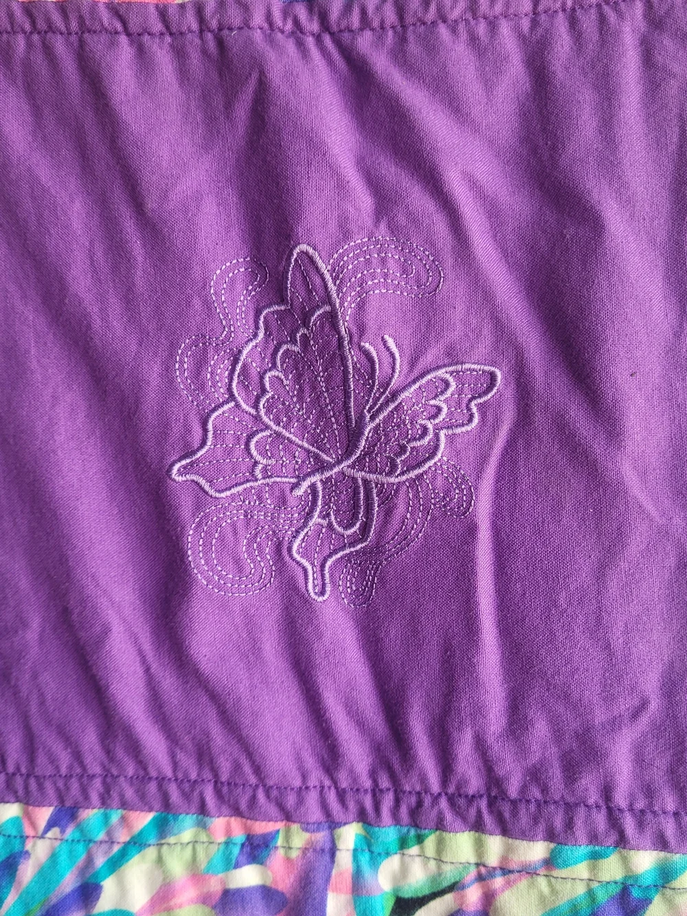 Purple Unicorn Patchwork Quilt - Home Bedding